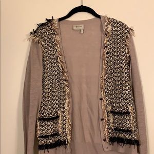 Lanvin cardigan with weave detail